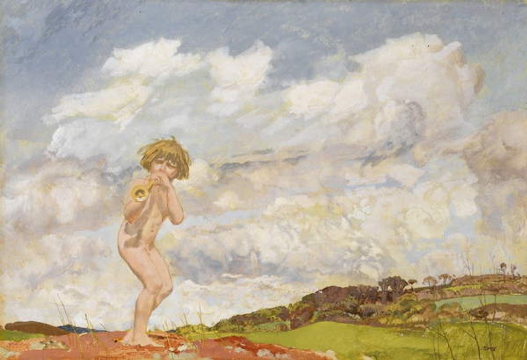 Detail of Pan, c.1916 by Charles Sims