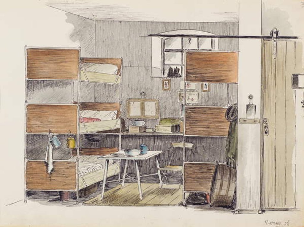 Detail of The Artist's Horse Box, 2.5., 1915 by Robert Walker