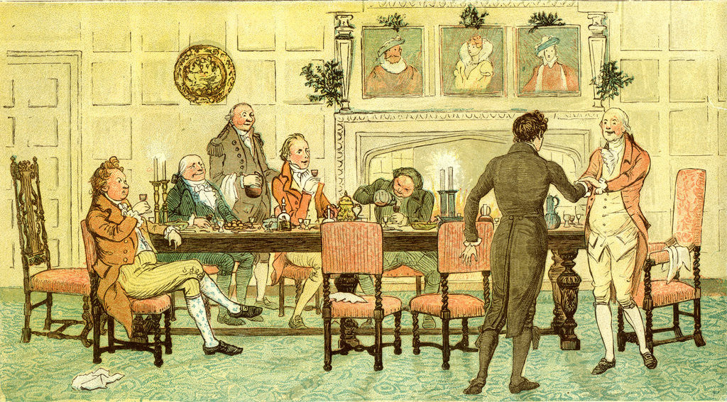 Detail of Christmas UK 1881 Welcome from Squire by Anonymous