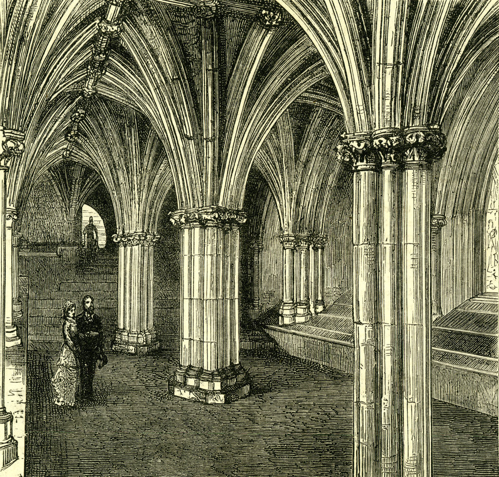 Detail of Glasgow Cathedral 1880 the Crypt by Anonymous
