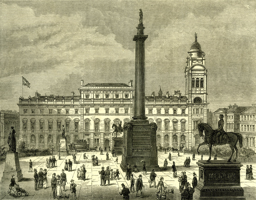 Detail of Glasgow UK 1880 St. George's Square Great Britain by Anonymous