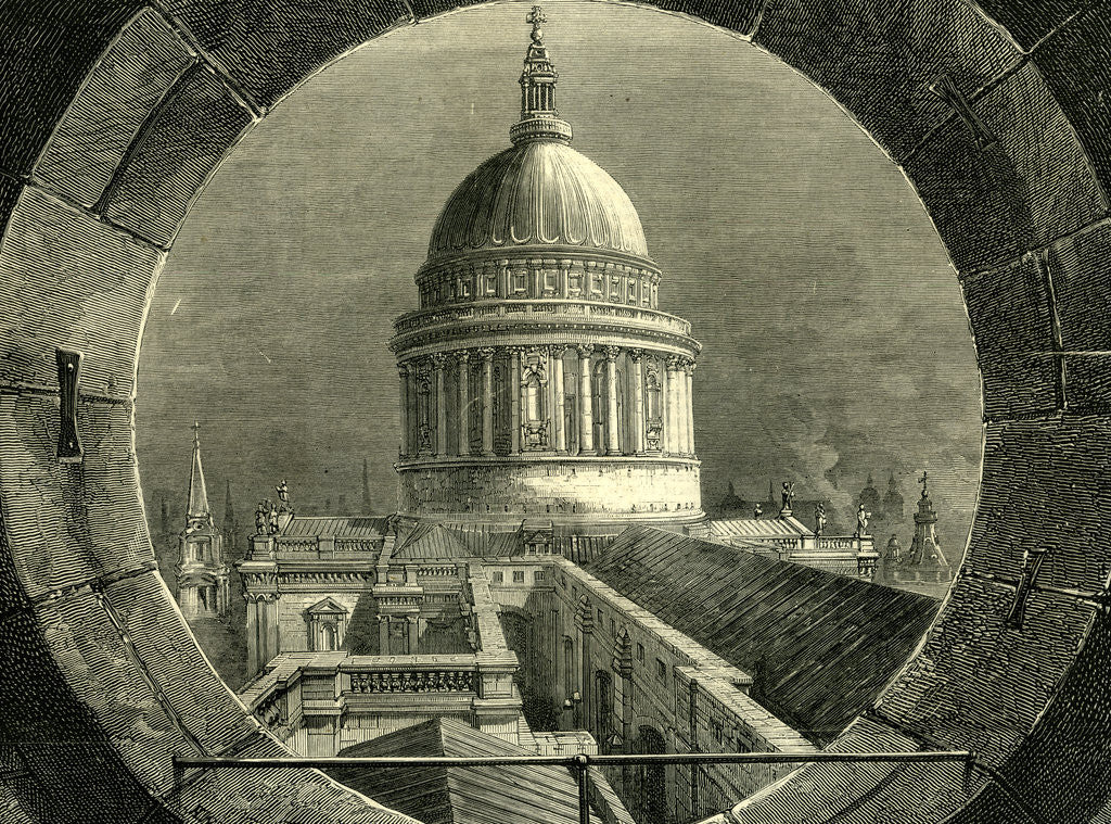 Detail of St Paul's Cathedral. A View from the Belfry Window. by Anonymous
