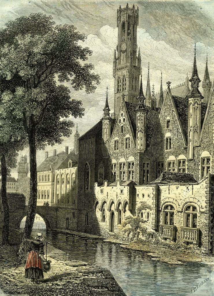 Detail of Bruges Belgium by Anonymous