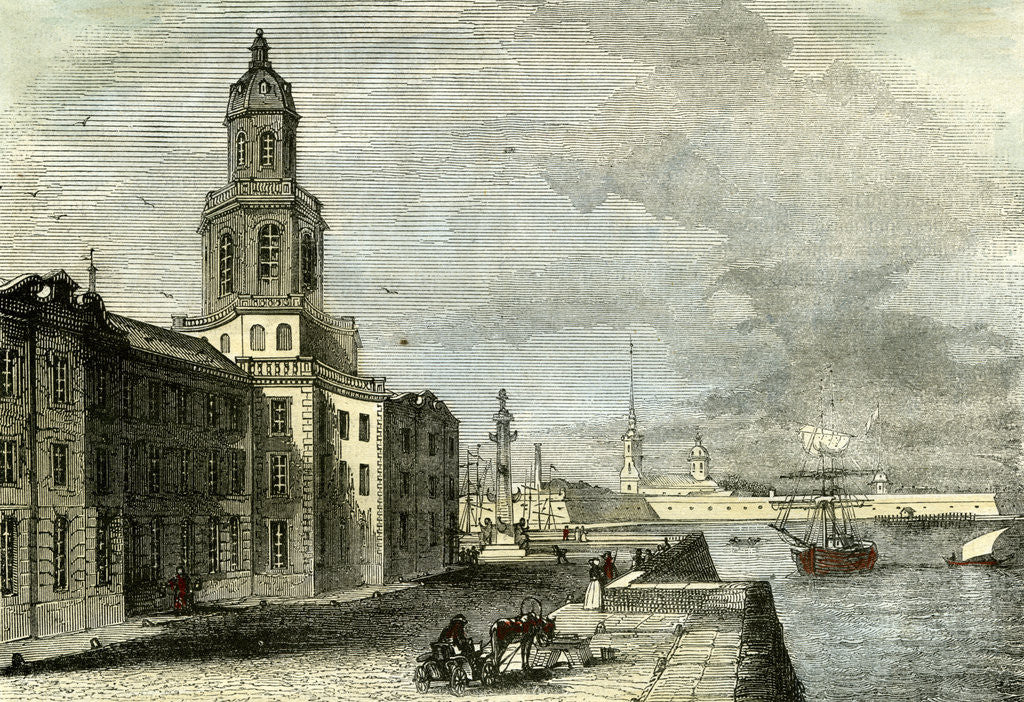 Detail of Saint Petersburg Russia 19th Century Academy of Science by Anonymous