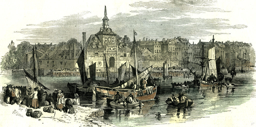 Detail of Rotterdam the Netherlands 1847 by Anonymous