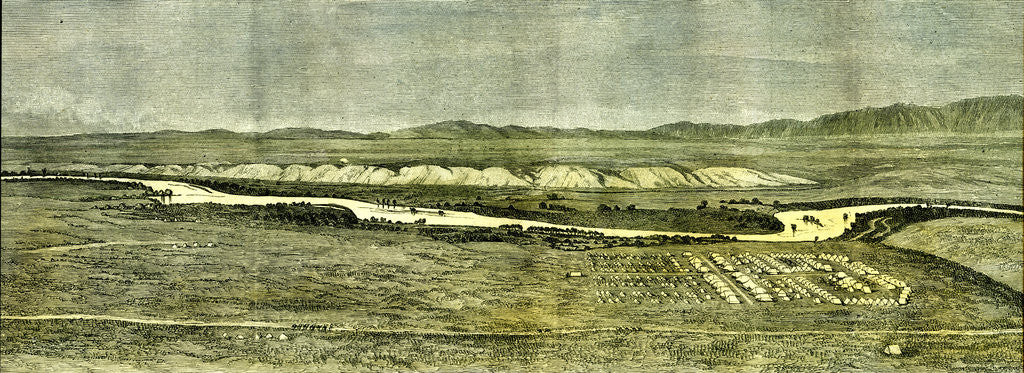 Detail of Afganistan Near Tirpul 1885 the Camp of the Afghan Boundary Commission Near Tirpul in the Valley of the Hari-Rud by Anonymous