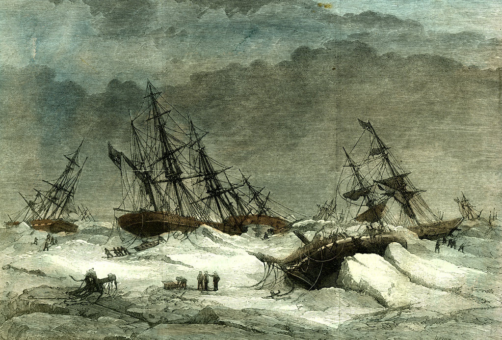 Detail of Lapland Wrecks 1867 on the Coast Caused by the Ice in the White Sea Destruction Suffering Crew by Anonymous