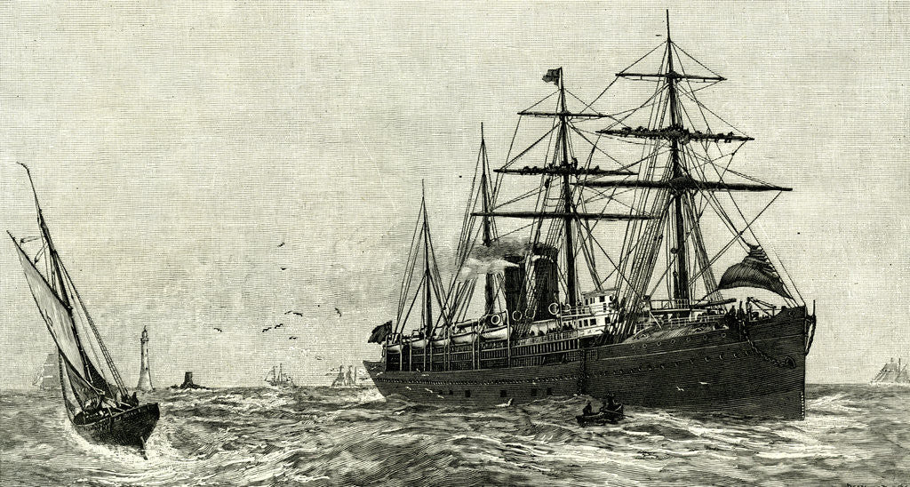 Detail of Steam Ship Ormuz Australia to England 1887 Eleven Thousend Miles Within Twenty-Seven Days Departure from Sydney by Anonymous