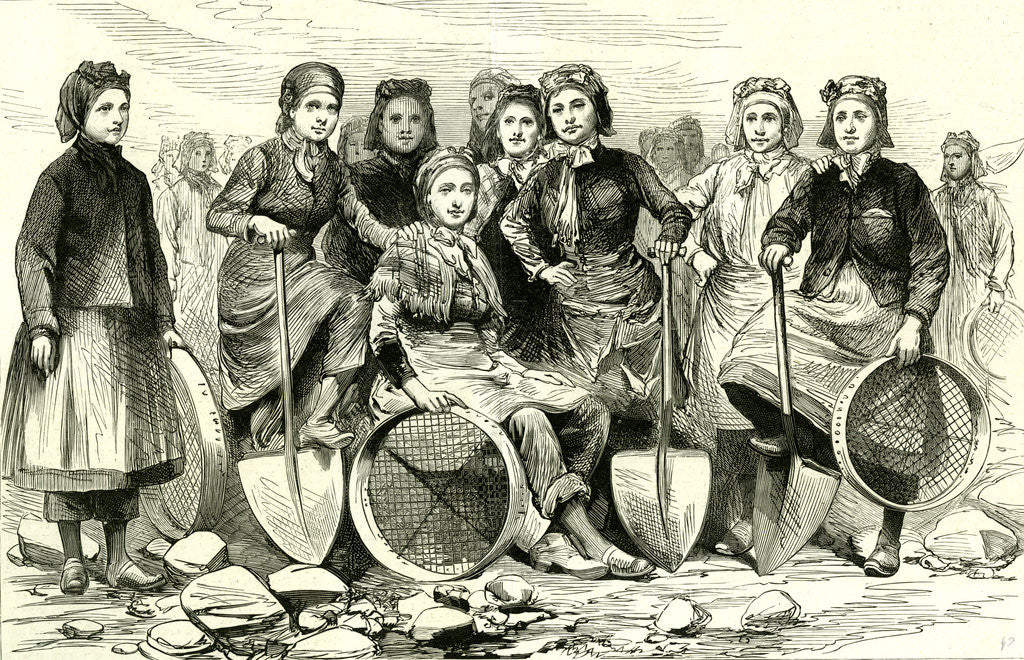 Detail of Lancashire Pit Brow Women UK 1887 by Anonymous