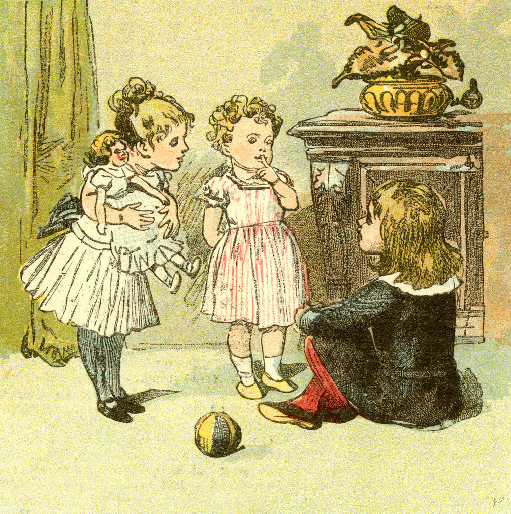 Detail of The Nursery 1885 UK by Anonymous