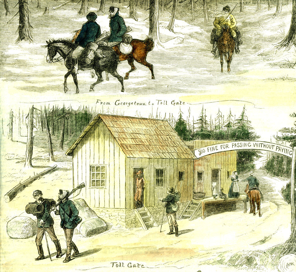 Detail of Colorado, United States of America 1881 Rough Travelling by Anonymous