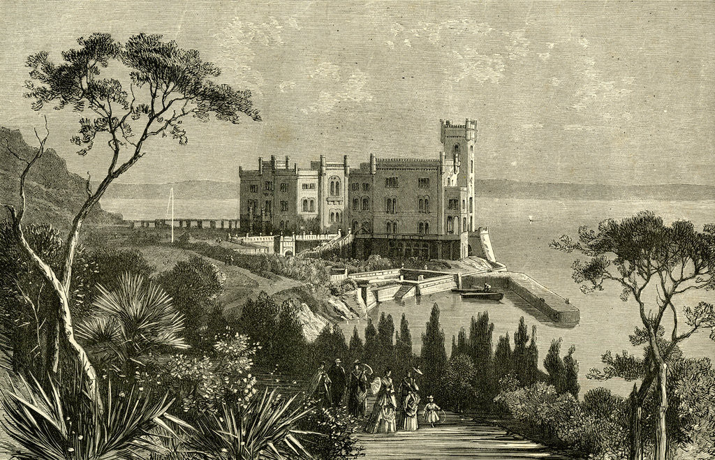 Detail of Miramar Italy 19th Century by Anonymous