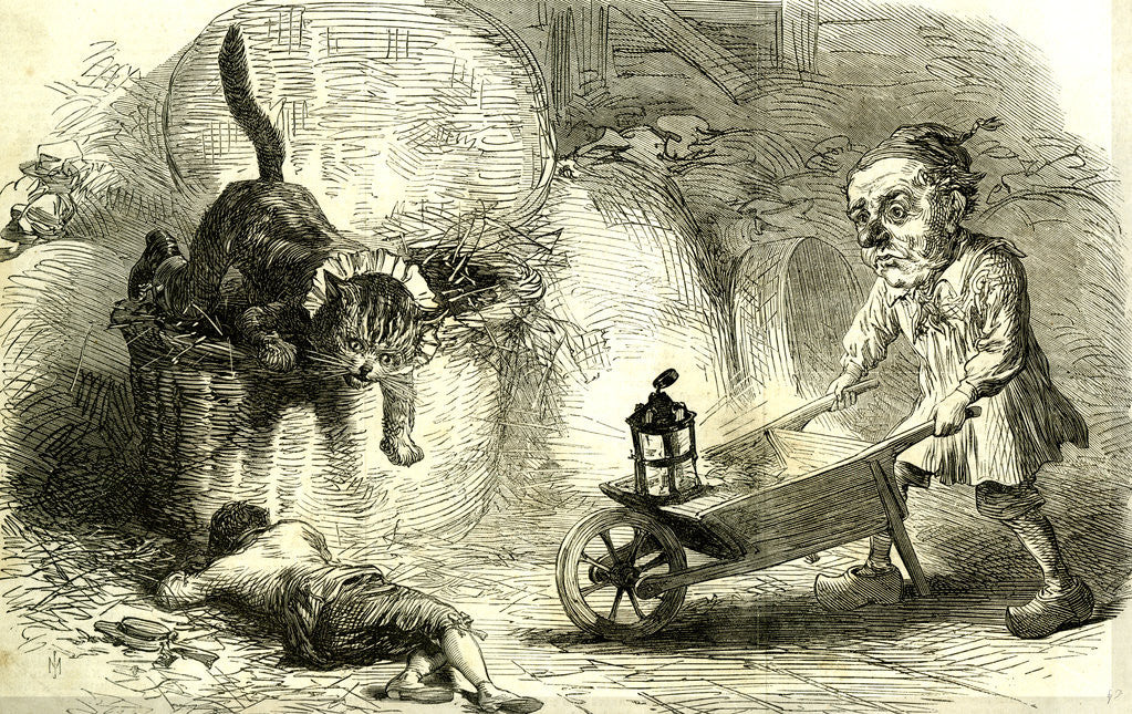 Detail of Drury Lane Theatre Grimalkin Thegreat Puss in Boots and the Miller's Son 1869 London Great Britain by Anonymous