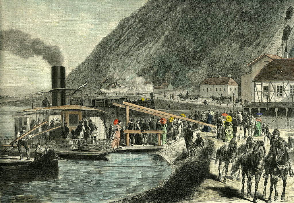 Detail of Nussdorf Near Vienna Austria 19th Century by Anonymous