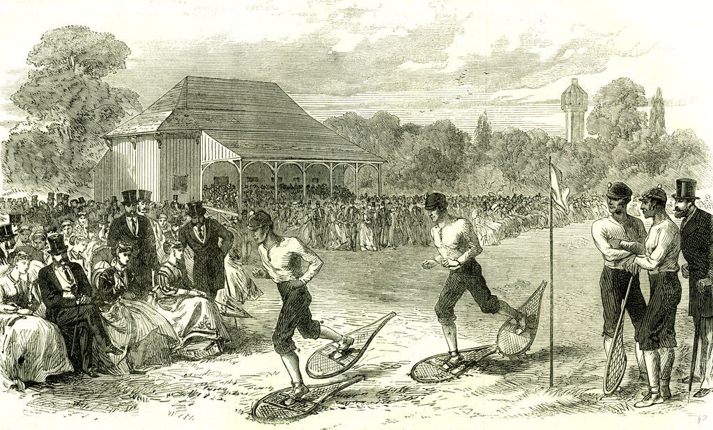 Detail of Snow-Shoe Race at the Crystal Palace London UK 1867 London Great Britain by Anonymous