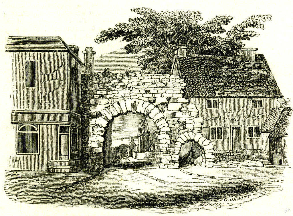 Detail of Newgate Lincoln UK 19th Century by Anonymous