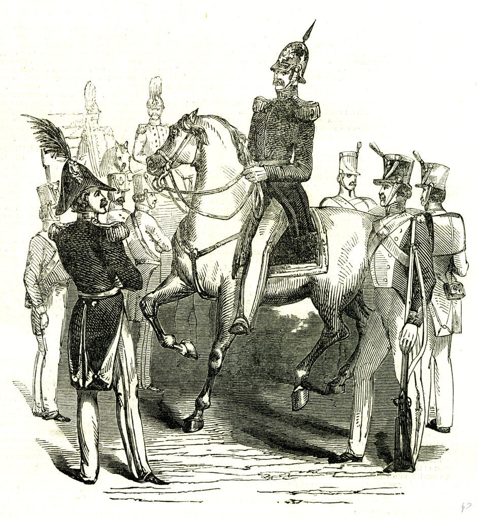Detail of Cologne Köln Government Troops Municipal Guard 1846 by Anonymous