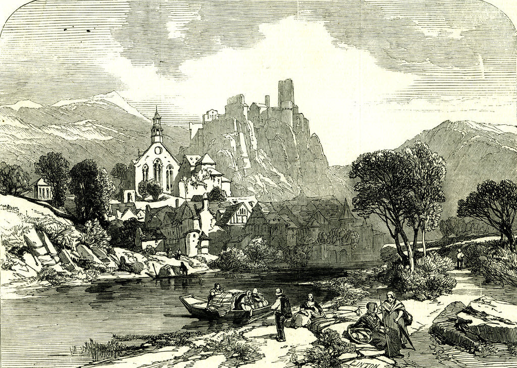 Detail of Beilstein Mosselle Germany 1845. Mosel by Anonymous