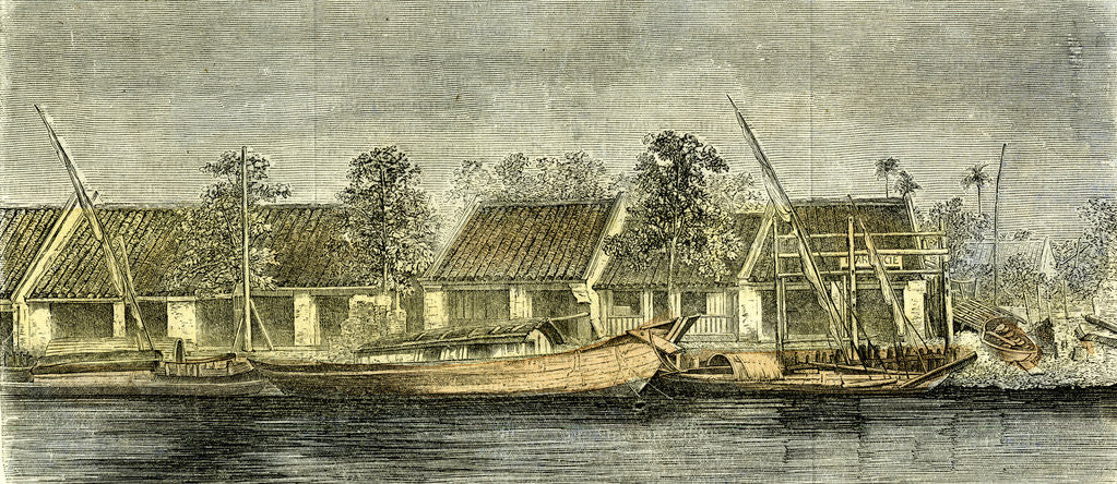 Detail of Chinese Part of Saigon Vietnam 19th Century by Anonymous