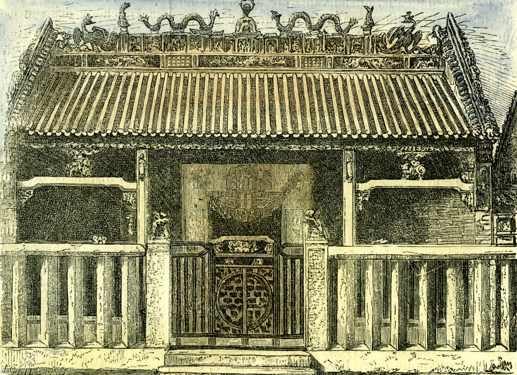 Detail of Chinese House Saigon Vietnam 19th Century by Anonymous