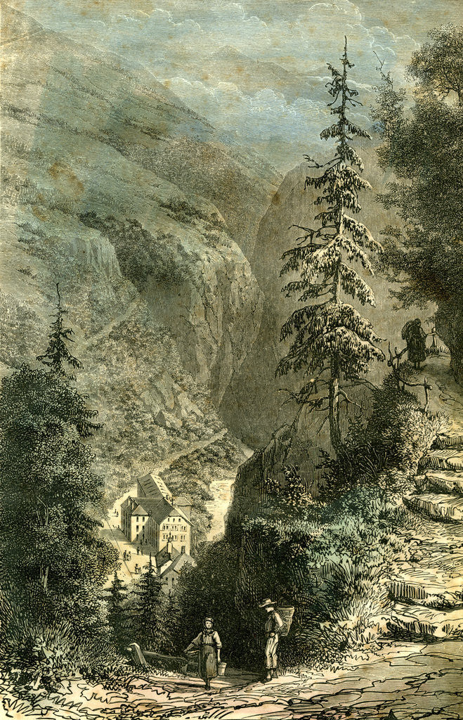 Detail of Pfeffers Switzerland 19th Century by Anonymous