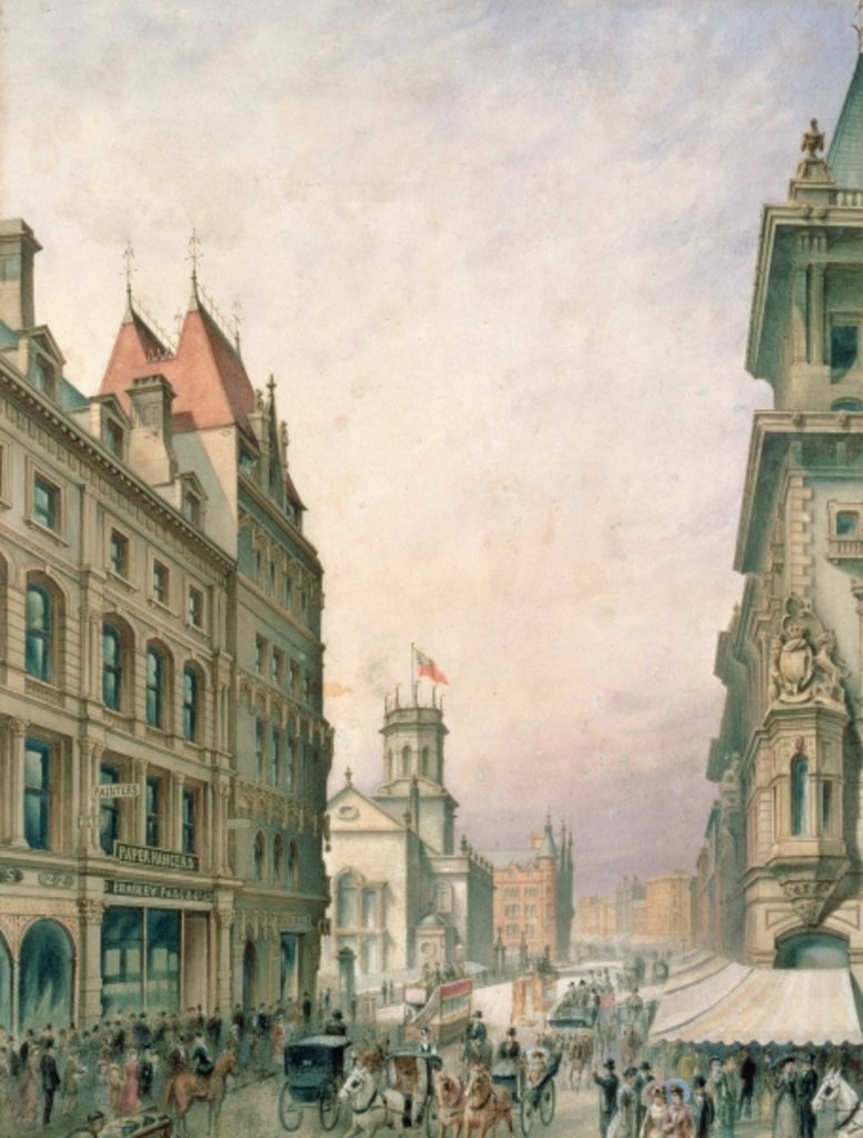 Detail of Church Street, Liverpool by John Ross Murphy
