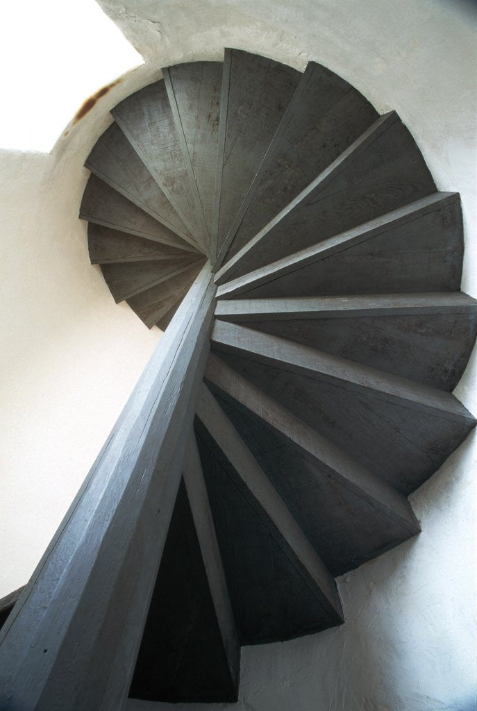 Detail of Spiral Staircase Inside Lighthouse by Anonymous