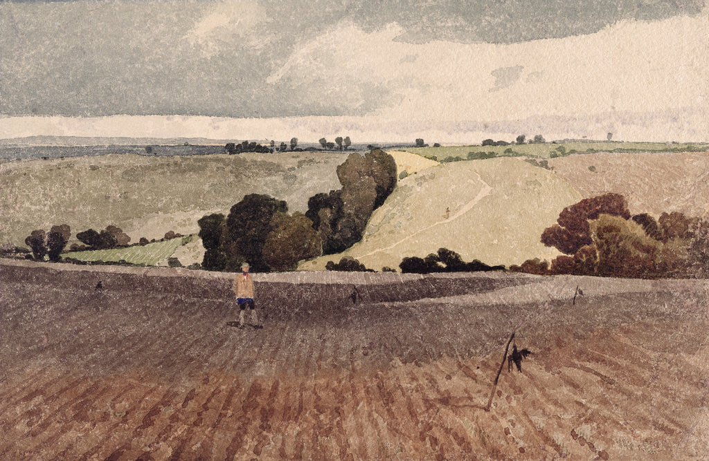 Detail of A Ploughed Field, c.1808 by John Sell Cotman
