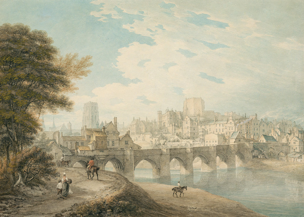 Detail of North-East View of Durham, c.1783 by Thomas Hearne
