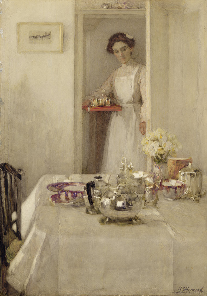Detail of The Breakfast Table, 1907 by Henry Silkstone Hopwood