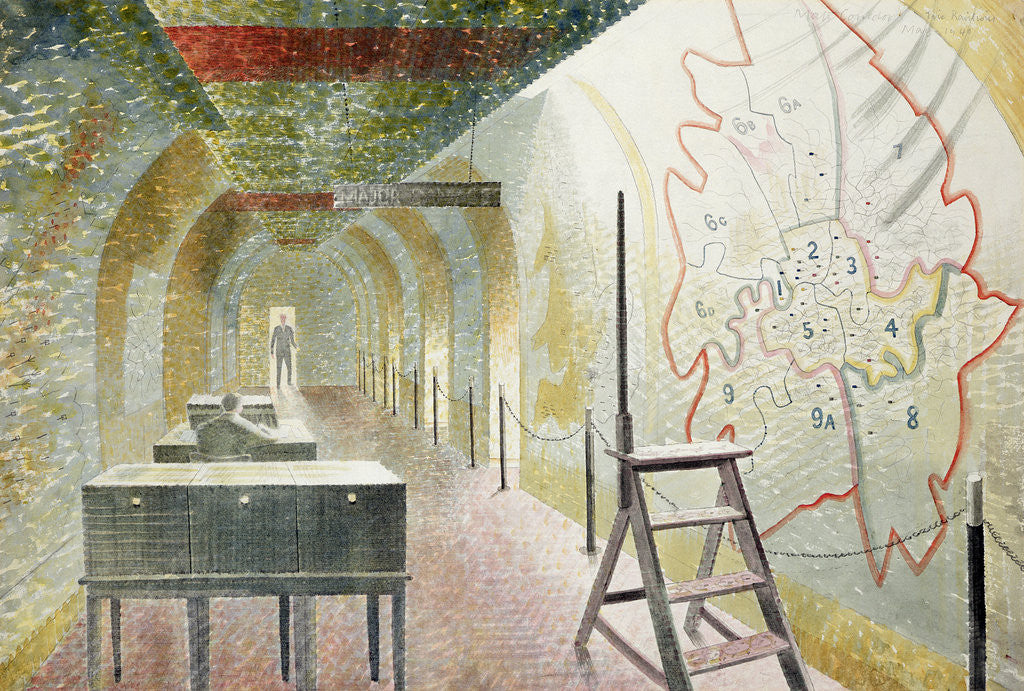 Detail of No 1 Map Corridor, 1940 by Eric Ravilious