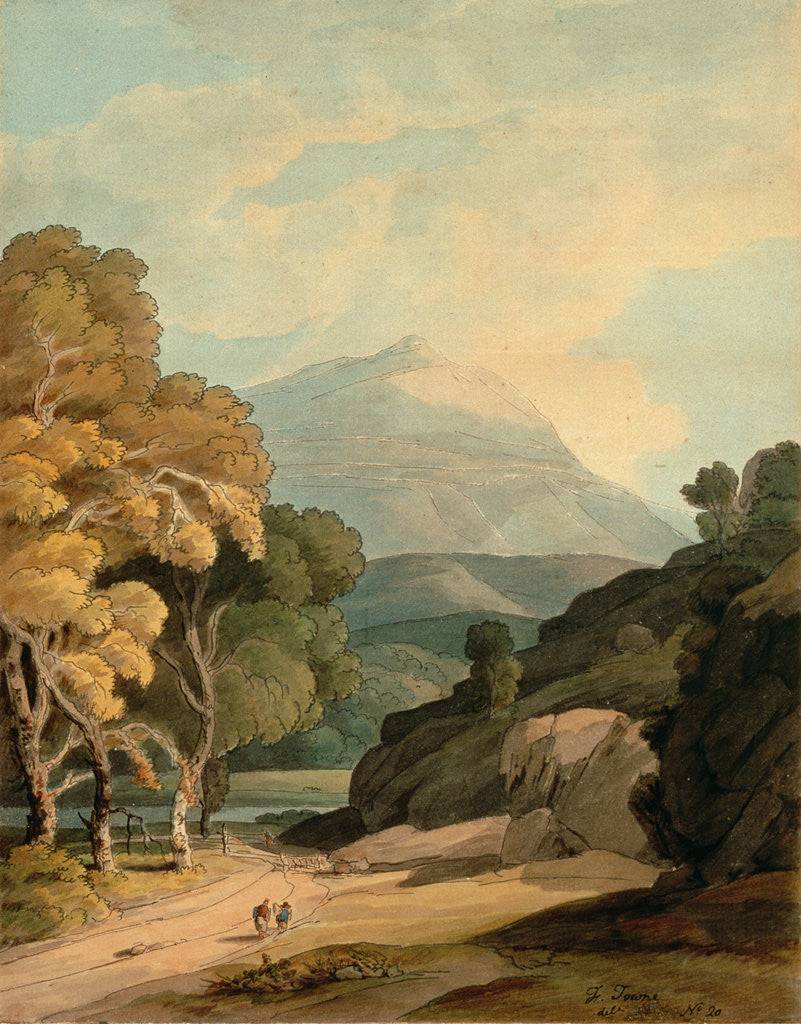 Detail of Near Maentwrog, North Wales by Francis Towne