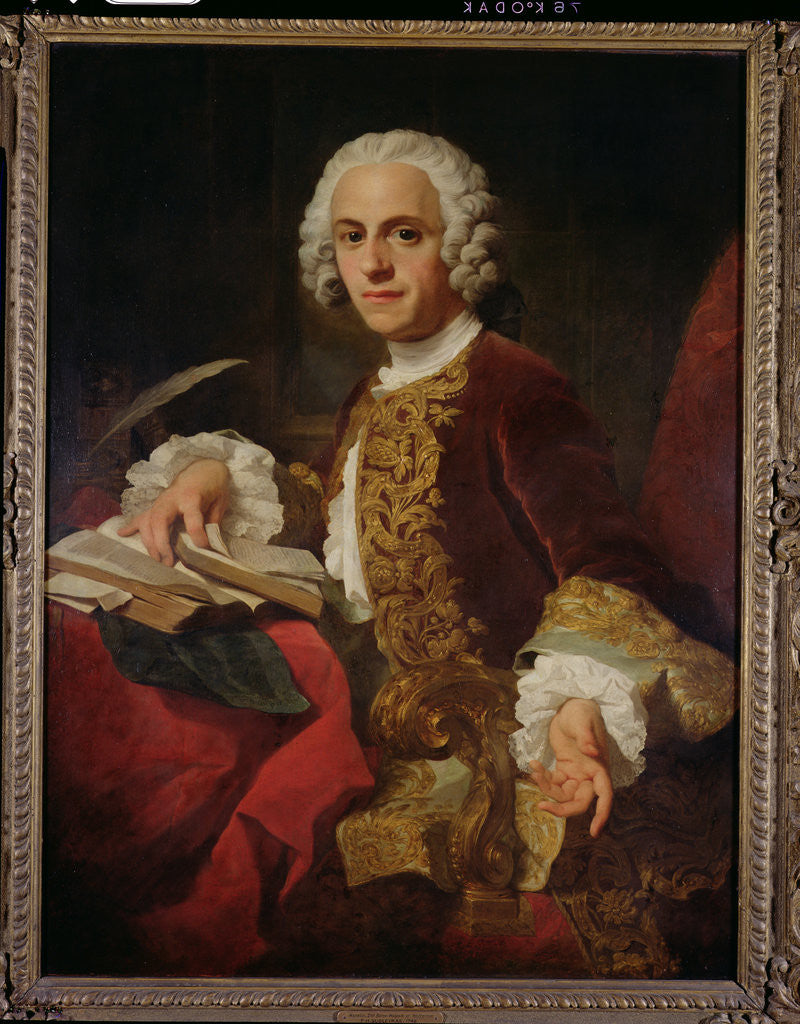 Detail of Portrait of Horatio Walpole by Pierre Subleyras