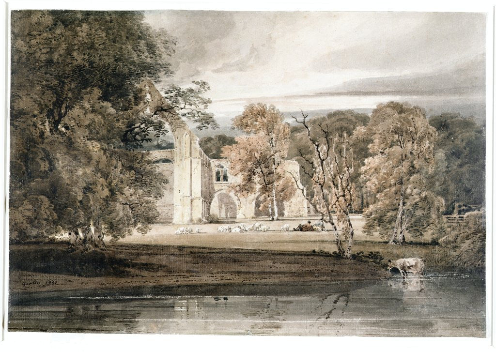 Detail of Bolton Abbey, 1800 by Thomas Girtin