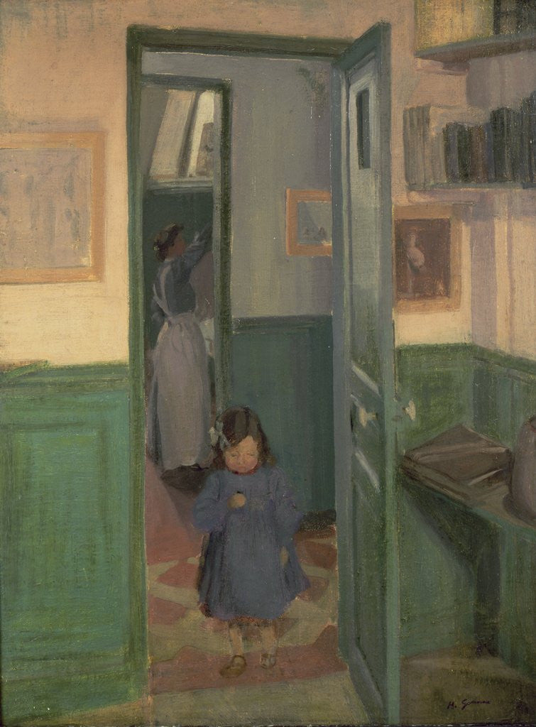 Detail of In Sickert's House, 1907 by Harold Gilman
