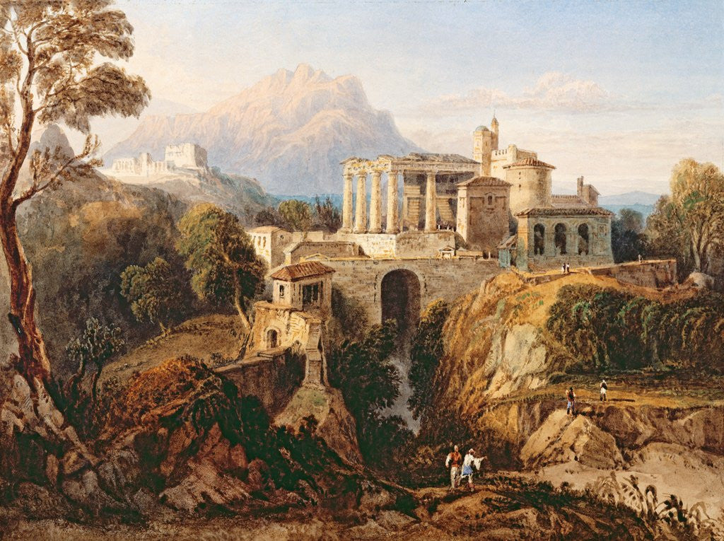 Detail of A Grecian Temple by William Crouch