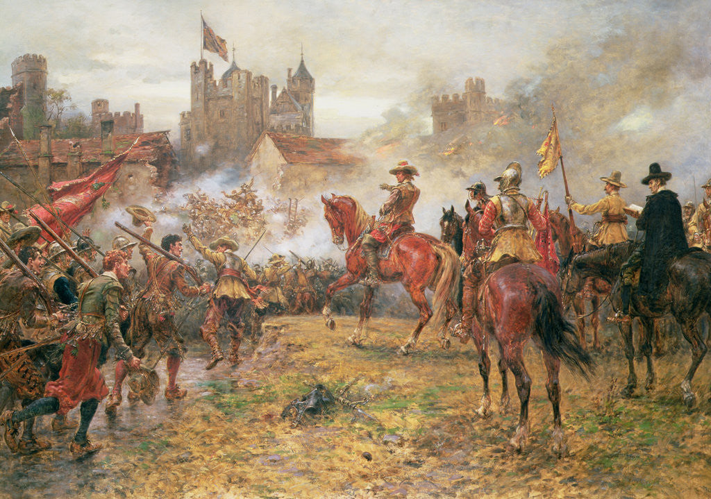 Detail of Cromwell at the Storming of Basing House, 1900 by Ernest Crofts