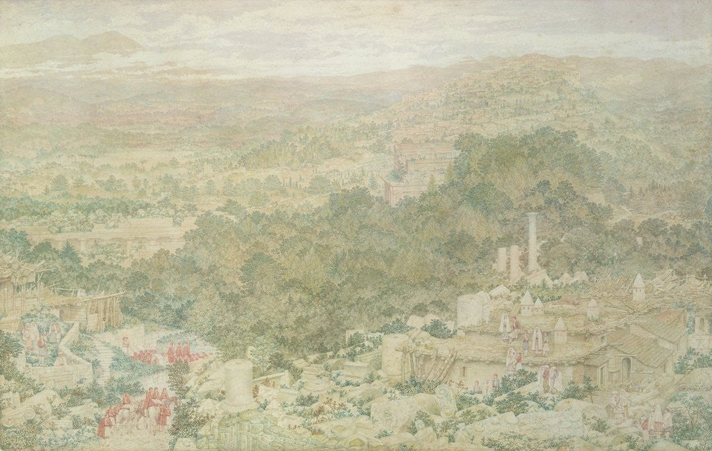 Detail of A View of the Ancient City of Tlos in Lycia, 1883 by Richard Dadd