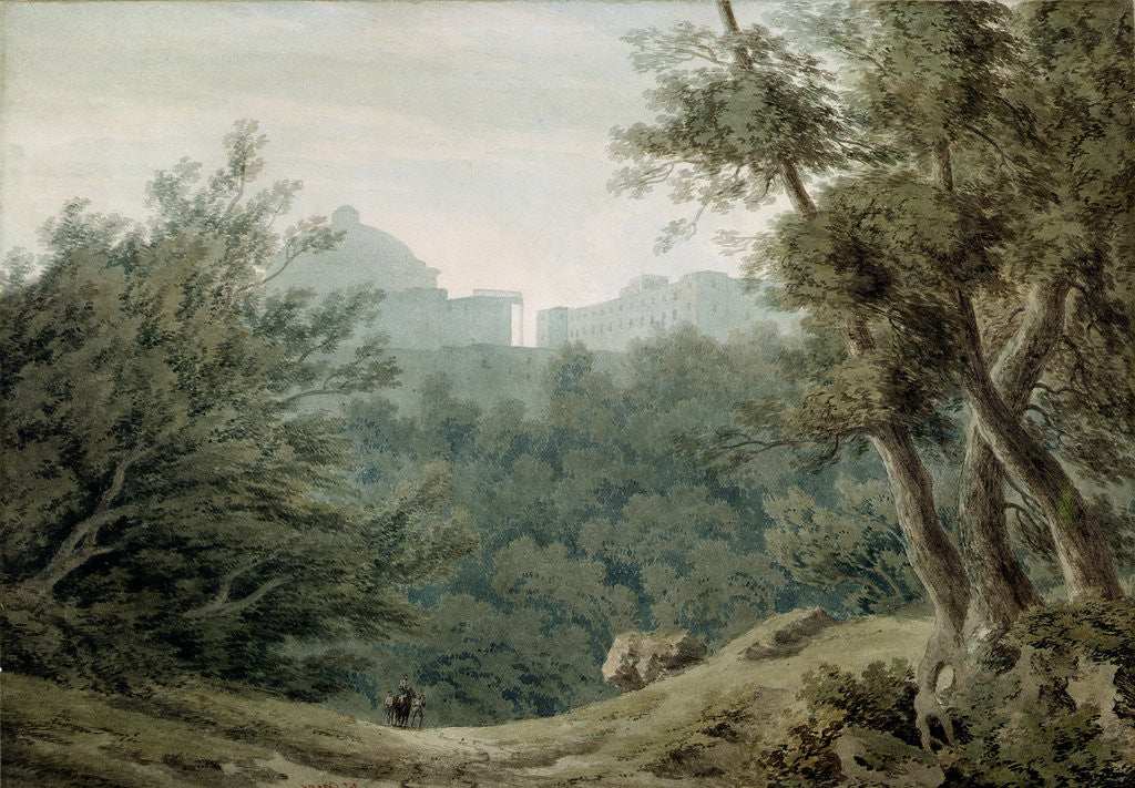 Detail of Arriccia near Albano by John Robert Cozens