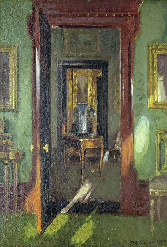 Detail of Interior, Rutland Lodge: vista through open doors, 1920 by Patrick William Adam