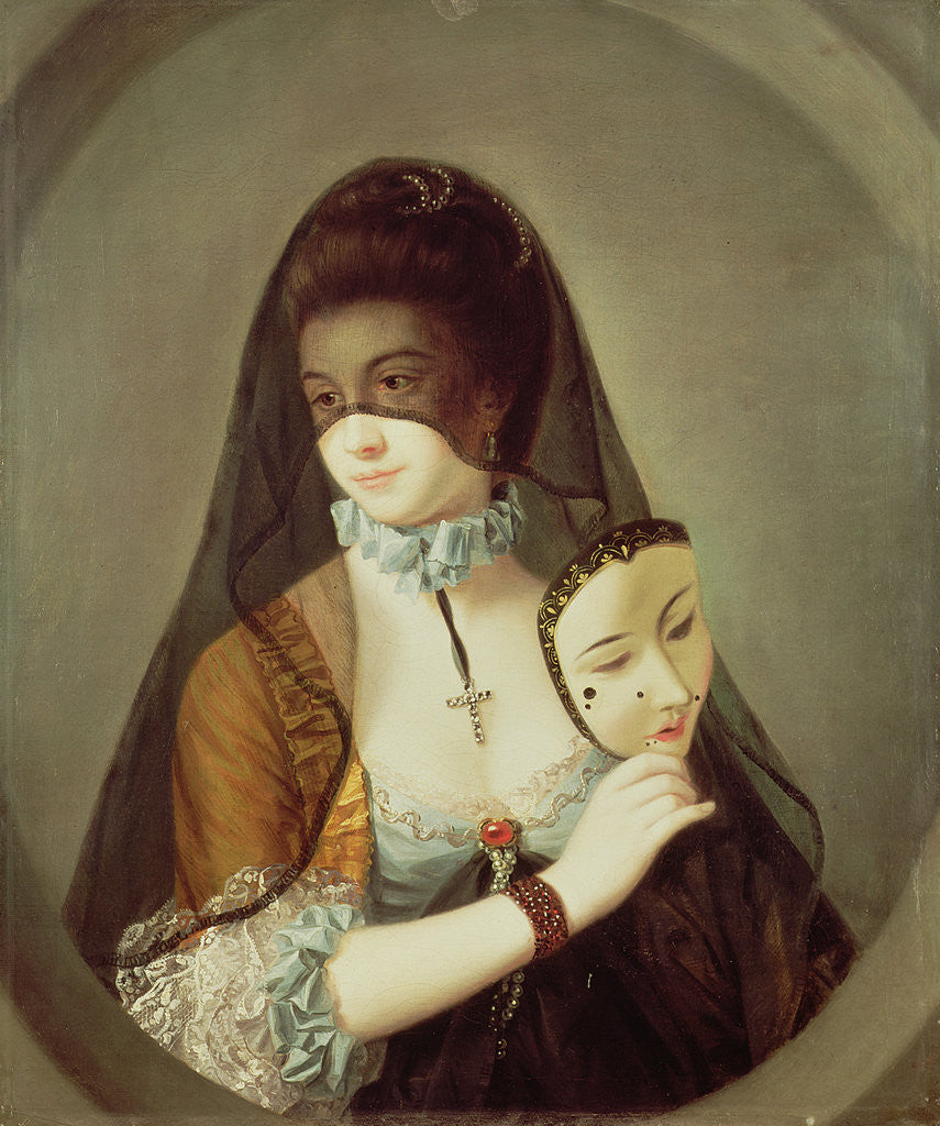 Detail of The Fair Nun Unmasked by Henry Robert Morland