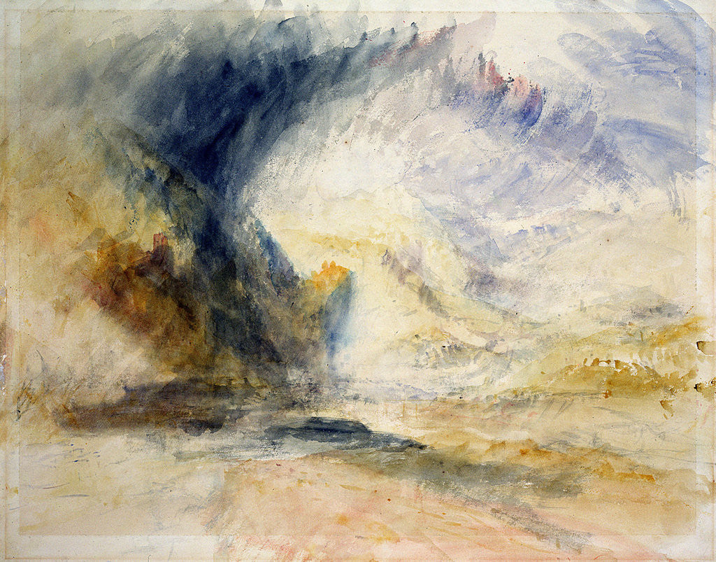 Detail of Mount St Gothard by Joseph Mallord William Turner