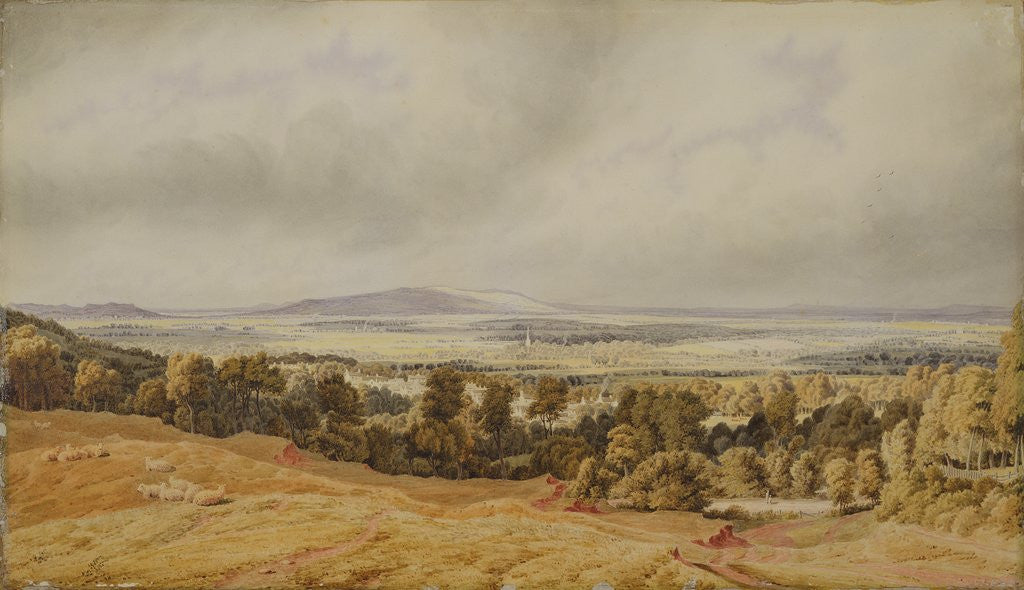 Detail of View of Broadway Hill, Worcester by William Turner