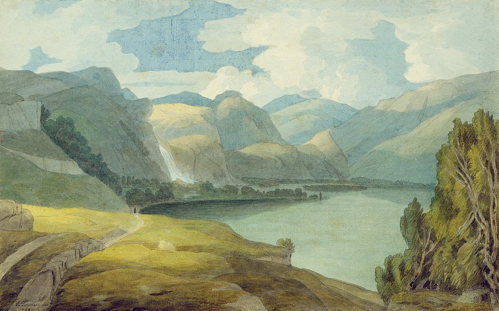 Detail of Derwentwater Looking South, 1786 by Francis Towne