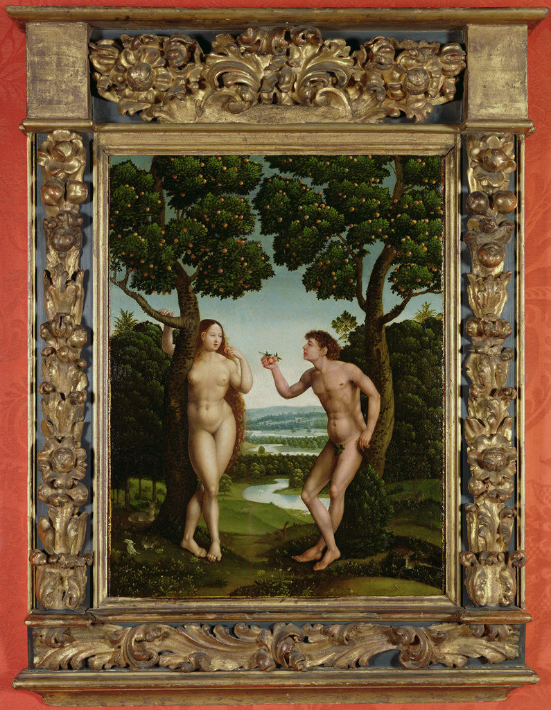 Detail of Adam and Eve by Jan van Scorel