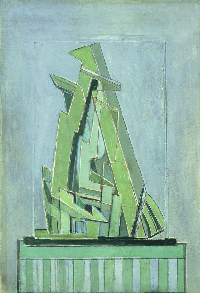 Detail of Abstract Composition No 1, 1914-18 by Lawrence Atkinson