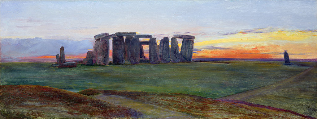 Detail of Stonehenge, 1872 by John William Inchbold