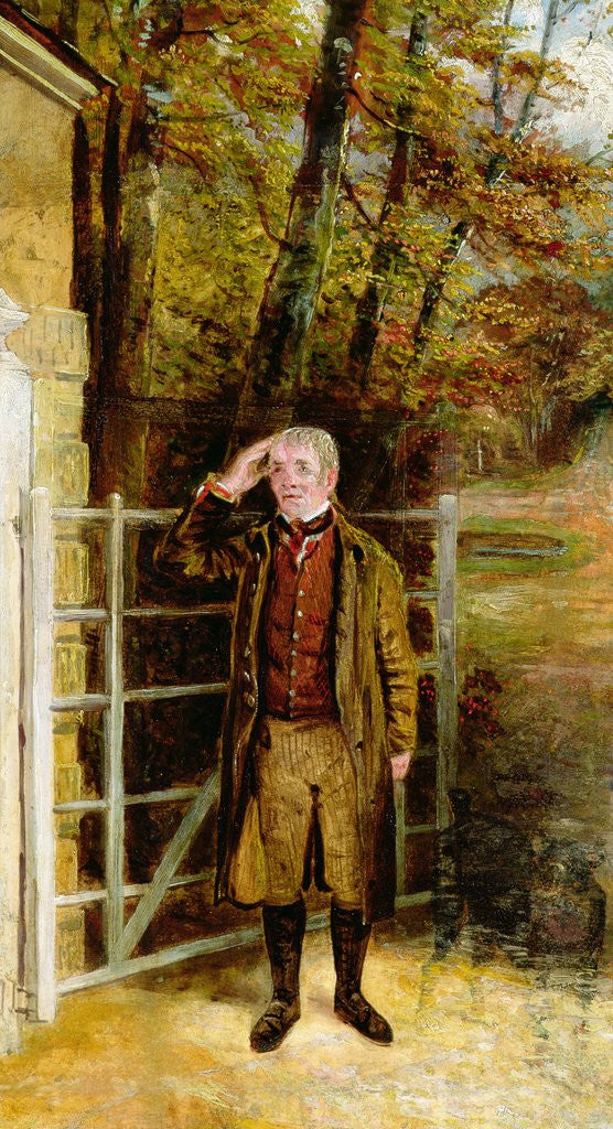 Detail of Portrait Sketch of William Wright, Gatekeeper at Bramham Park, Yorkshire, 1822 by George Garrard