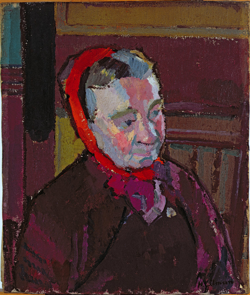Detail of Portrait of Mrs Mounter, 1916-17 by Harold Gilman