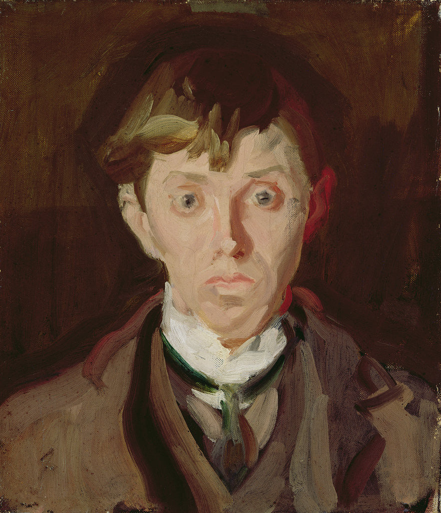 Detail of Portrait of Spencer Frederick Gore by Harold Gilman